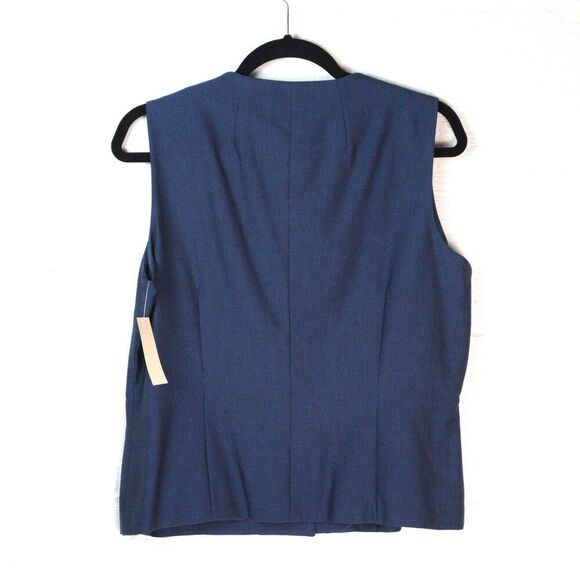 NWT Vintage Suiting Blazer Tailored Fit Vest Sz 12 P Minimalist Contemporary - Picture 2 of 5
